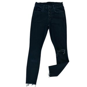 MOTHER the pixie ankle fray jeans holding hands so tightly size 25